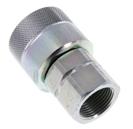 Steel DN 25 Hydraulic Coupling Plug G 1 inch Female Threads D M48 x 3