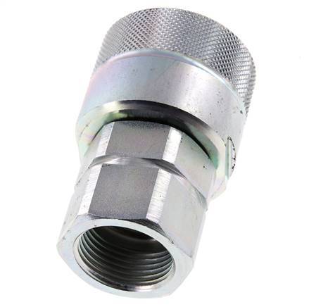 Steel DN 25 Hydraulic Coupling Plug G 1 inch Female Threads D M48 x 3
