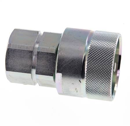 Steel DN 25 Hydraulic Coupling Plug G 1 inch Female Threads D M48 x 3