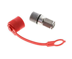 Stainless Steel DN 6.3 Hydraulic Coupling Socket G 1/4 inch Female Threads ISO 14541 D M24 x 2