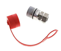 Stainless Steel DN 12.5 Hydraulic Coupling Socket G 1/2 inch Female Threads ISO 14541 D M36 x 2