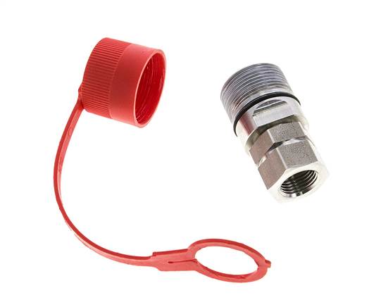 Stainless Steel DN 12.5 Hydraulic Coupling Socket G 1/2 inch Female Threads ISO 14541 D M36 x 2
