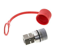 Stainless Steel DN 12.5 Hydraulic Coupling Socket G 1/2 inch Female Threads ISO 14541 D M36 x 2