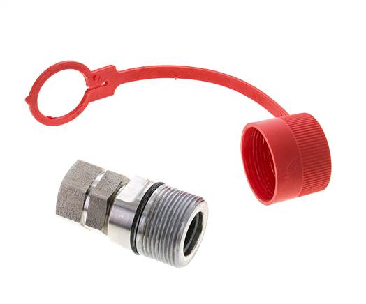 Stainless Steel DN 12.5 Hydraulic Coupling Socket G 1/2 inch Female Threads ISO 14541 D M36 x 2