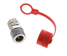 Stainless Steel DN 12.5 Hydraulic Coupling Socket G 1/2 inch Female Threads ISO 14541 D M36 x 2
