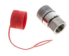 Stainless Steel DN 31.5 Hydraulic Coupling Socket G 1 1/2 inch Female Threads D M70 x 3