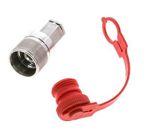 Stainless Steel DN 6.3 Hydraulic Coupling Plug G 1/4 inch Female Threads ISO 14541 D M24 x 2
