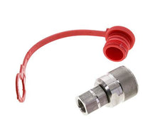 Stainless Steel DN 10 Hydraulic Coupling Plug G 3/8 inch Female Threads ISO 14541 D M28 x 2