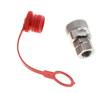 Stainless Steel DN 12.5 Hydraulic Coupling Plug G 1/2 inch Female Threads ISO 14541 D M36 x 2