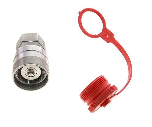 Stainless Steel DN 20 Hydraulic Coupling Plug G 3/4 inch Female Threads ISO 14541 D M42 x 2