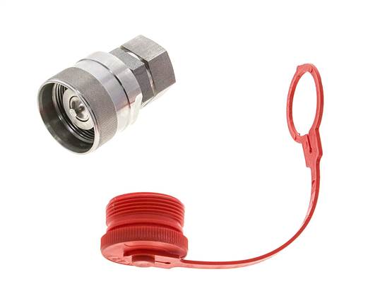 Stainless Steel DN 20 Hydraulic Coupling Plug G 3/4 inch Female Threads ISO 14541 D M42 x 2