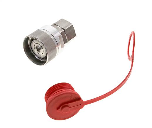 Stainless Steel DN 25 Hydraulic Coupling Plug G 1 inch Female Threads D M48 x 3