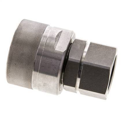 Stainless Steel DN 25 Hydraulic Coupling Plug G 1 inch Female Threads D M48 x 3