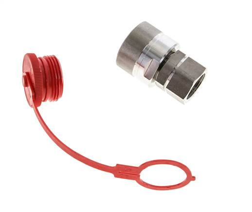Stainless Steel DN 25 Hydraulic Coupling Plug G 1 inch Female Threads D M48 x 3