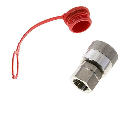 Stainless Steel DN 25 Hydraulic Coupling Plug G 1 inch Female Threads D M48 x 3