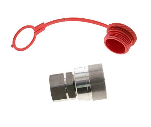 Stainless Steel DN 25 Hydraulic Coupling Plug G 1 inch Female Threads D M48 x 3