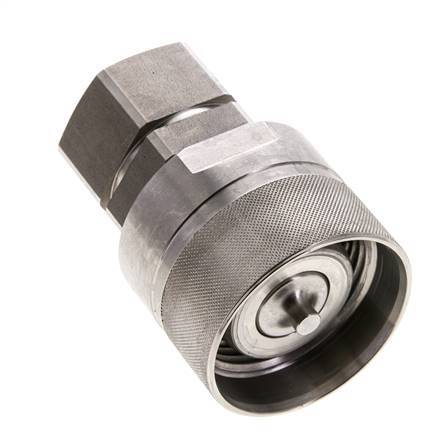 Stainless Steel DN 25 Hydraulic Coupling Plug G 1 inch Female Threads D M48 x 3