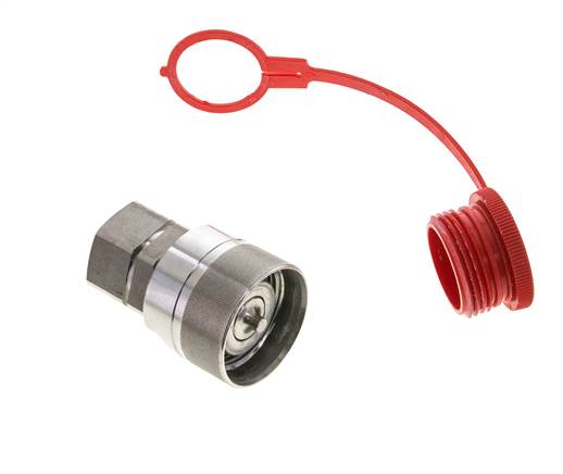 Stainless Steel DN 25 Hydraulic Coupling Plug G 1 inch Female Threads D M48 x 3