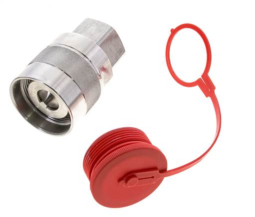 Stainless Steel DN 31.5 Hydraulic Coupling Plug G 1 1/2 inch Female Threads D M70 x 3