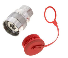 Stainless Steel DN 31.5 Hydraulic Coupling Plug G 1 1/2 inch Female Threads D M70 x 3