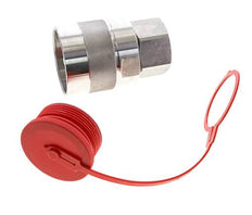 Stainless Steel DN 31.5 Hydraulic Coupling Plug G 1 1/2 inch Female Threads D M70 x 3