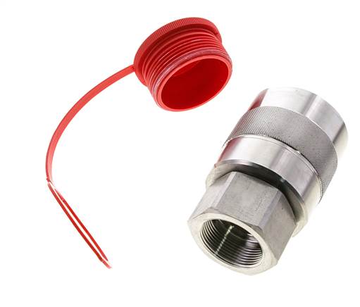 Stainless Steel DN 31.5 Hydraulic Coupling Plug G 1 1/2 inch Female Threads D M70 x 3