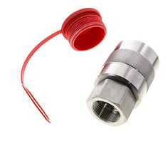 Stainless Steel DN 31.5 Hydraulic Coupling Plug G 1 1/2 inch Female Threads D M70 x 3