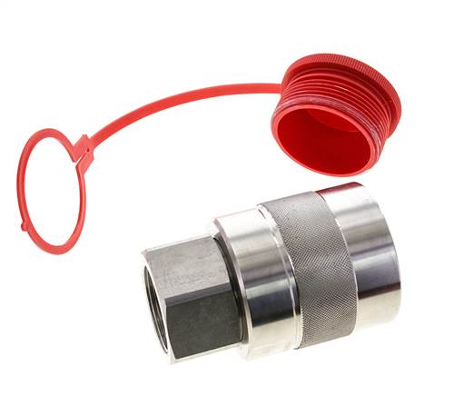 Stainless Steel DN 31.5 Hydraulic Coupling Plug G 1 1/2 inch Female Threads D M70 x 3