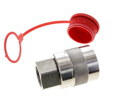 Stainless Steel DN 31.5 Hydraulic Coupling Plug G 1 1/2 inch Female Threads D M70 x 3