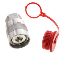 Stainless Steel DN 31.5 Hydraulic Coupling Plug G 1 1/2 inch Female Threads D M70 x 3