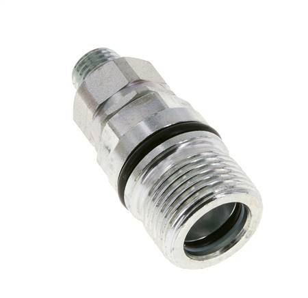 Steel DN 10 Hydraulic Coupling Socket 8 mm L Compression Ring ISO 14541/8434-1 D M28 x 2