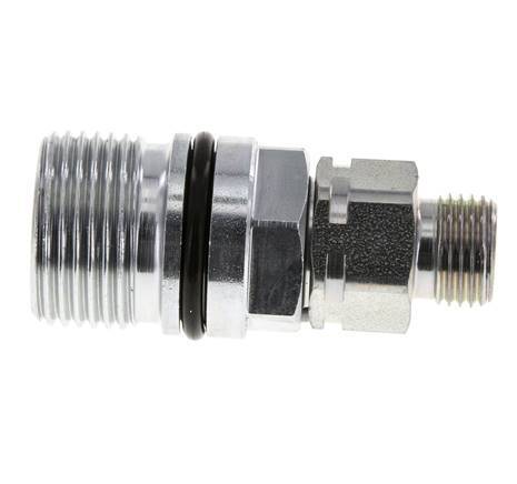 Steel DN 10 Hydraulic Coupling Socket 10 mm L Compression Ring ISO 14541/8434-1 D M28 x 2