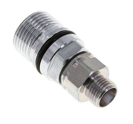 Steel DN 10 Hydraulic Coupling Socket 10 mm L Compression Ring ISO 14541/8434-1 D M28 x 2