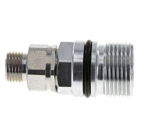 Steel DN 10 Hydraulic Coupling Socket 10 mm L Compression Ring ISO 14541/8434-1 D M28 x 2