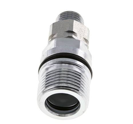 Steel DN 10 Hydraulic Coupling Socket 10 mm L Compression Ring ISO 14541/8434-1 D M28 x 2