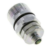 Steel DN 12.5 Hydraulic Coupling Socket 8 mm L Compression Ring ISO 14541/8434-1 D M36 x 2