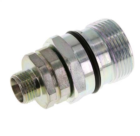 Steel DN 12.5 Hydraulic Coupling Socket 12 mm L Compression Ring ISO 14541/8434-1 D M36 x 2