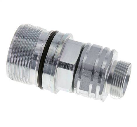 Steel DN 20 Hydraulic Coupling Socket 18 mm L Compression Ring ISO 14541/8434-1 D M42 x 2