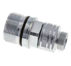 Steel DN 20 Hydraulic Coupling Socket 18 mm L Compression Ring ISO 14541/8434-1 D M42 x 2