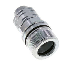 Steel DN 20 Hydraulic Coupling Socket 18 mm L Compression Ring ISO 14541/8434-1 D M42 x 2