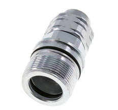 Steel DN 20 Hydraulic Coupling Socket 18 mm L Compression Ring ISO 14541/8434-1 D M42 x 2