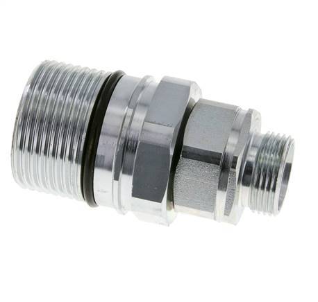 Steel DN 25 Hydraulic Coupling Socket 22 mm L Compression Ring ISO 8434-1 D M48 x 3