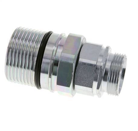 Steel DN 25 Hydraulic Coupling Socket 28 mm L Compression Ring ISO 8434-1 D M48 x 3