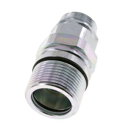 Steel DN 25 Hydraulic Coupling Socket 28 mm L Compression Ring ISO 8434-1 D M48 x 3
