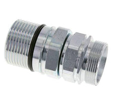 Steel DN 25 Hydraulic Coupling Socket 35 mm L Compression Ring ISO 8434-1 D M48 x 3