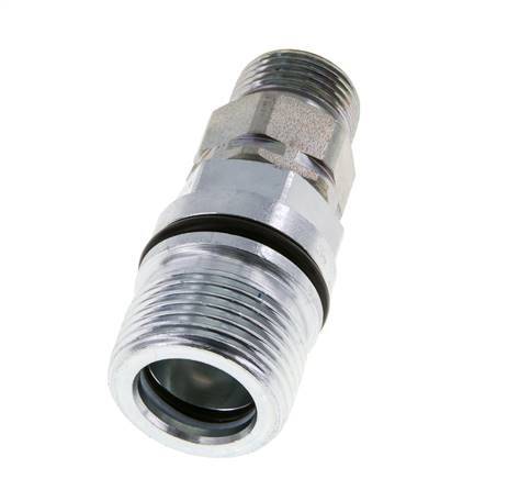 Steel DN 10 Hydraulic Coupling Socket 12 mm S Compression Ring ISO 14541/8434-1 D M28 x 2