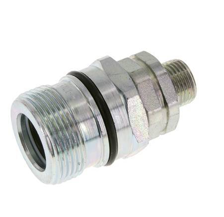 Steel DN 12.5 Hydraulic Coupling Socket 10 mm S Compression Ring ISO 14541/8434-1 D M36 x 2