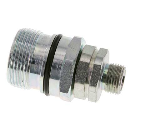 Steel DN 12.5 Hydraulic Coupling Socket 10 mm S Compression Ring ISO 14541/8434-1 D M36 x 2