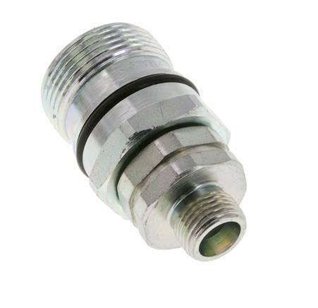 Steel DN 12.5 Hydraulic Coupling Socket 10 mm S Compression Ring ISO 14541/8434-1 D M36 x 2