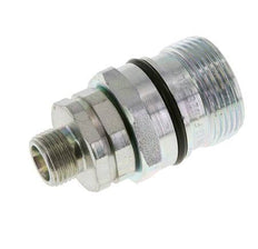 Steel DN 12.5 Hydraulic Coupling Socket 10 mm S Compression Ring ISO 14541/8434-1 D M36 x 2